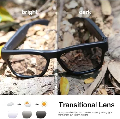 The OhO sunshine Bluetooth Audio Sunglasses, Lightweight Open Ear Sport Glasses in real use