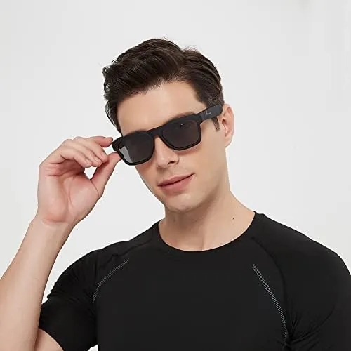 Another view of the OhO sunshine Bluetooth Audio Sunglasses, Lightweight Open Ear Sport Glasses