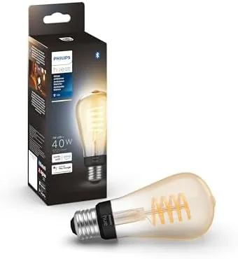 Testing the Philips Hue Smart 40W ST19 Filament LED Bulb - White over two weeks