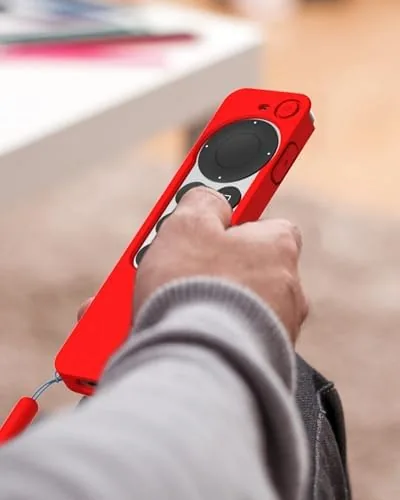 Testing the Compatible with Apple TV 4K Siri Remote Case 2021, Red over two weeks