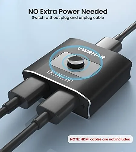The HDMI Switch Splitter 4K@60hz, Aluminum HDMI 2.0 Switcher 2 in compared in context