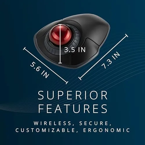 Testing the Kensington Orbit Wireless Trackball with Scroll Ring - Black-Red (K70990WW) over two weeks