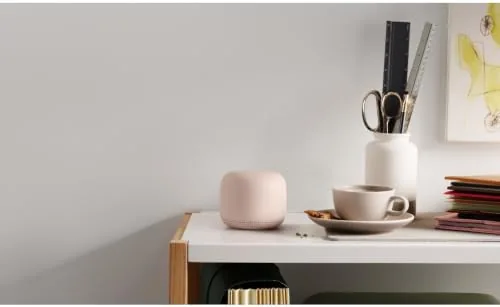 The point placed in the far room of the home improving the signal