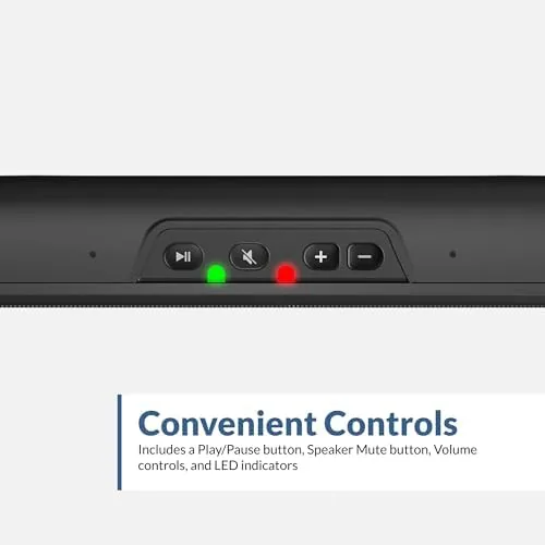 Another view of the Cyber Acoustics CA-2890 USB Speaker Bar with Clip-On Monitor Mount