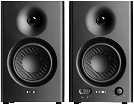 Close look at the Edifier MR4 Powered Studio Monitors, 4" Active Reference Speakers build quality