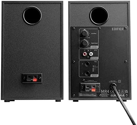 Another view of the Edifier MR4 Powered Studio Monitors, 4" Active Reference Speakers