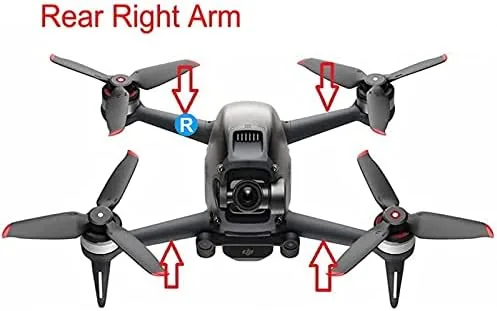 Close look at the Left/Right Front/Rear Front Arm Assembly for DJI FPV Drone Accessories (Right, Rear) build quality