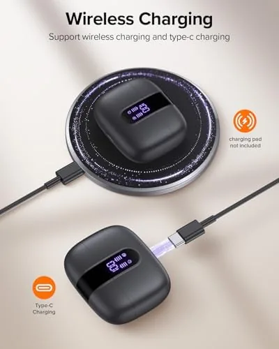 Unboxing the TAGRY X08 earbuds with the case, tips, and charging cable