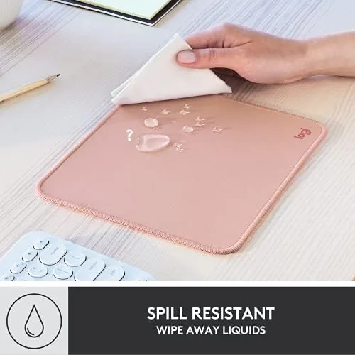 The Logitech Studio Series Small Mouse Pad, Anti-Slip 9x8 Inches, Darker in real use
