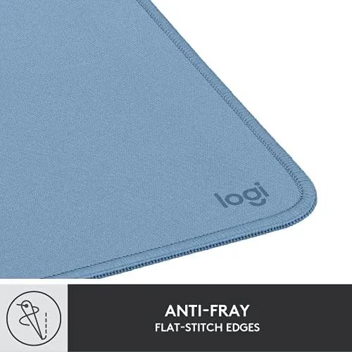 Another view of the Logitech Studio Series Small Mouse Pad, Anti-Slip 9x8 Inches, Blue
