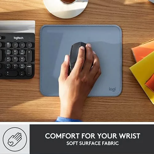 The Logitech Studio Series Small Mouse Pad, Anti-Slip 9x8 Inches, Blue compared in context