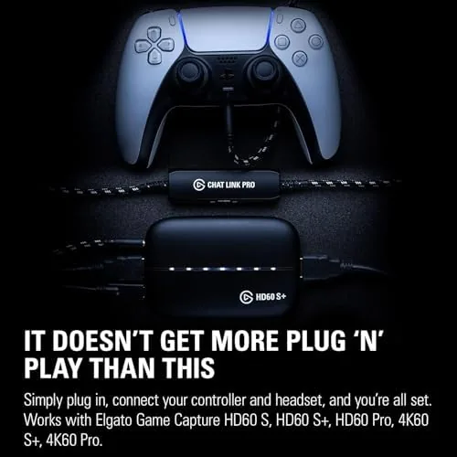 Live stream of a multiplayer game with the Chat Link Pro feeding console audio