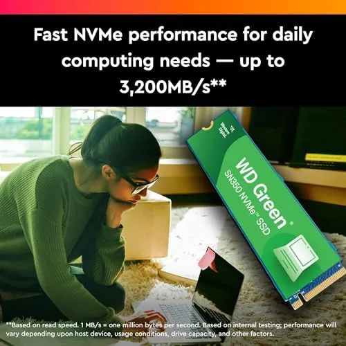 Benchmark results showing the SN350 sequential read and write speeds