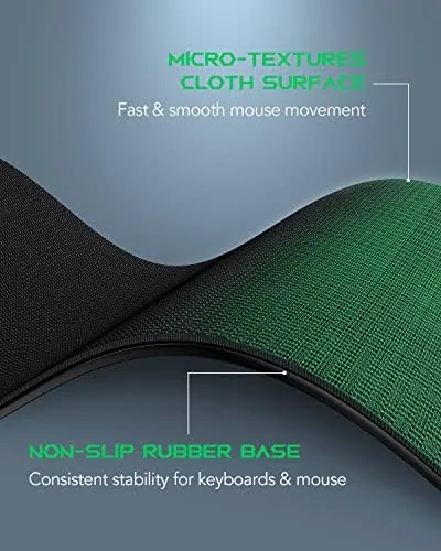 Close look at the Black Shark Gaming Mouse Pad Desk Mat (35.4" × 15.8" build quality