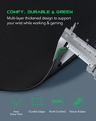 The Black Shark Gaming Mouse Pad Desk Mat (35.4" × 15.8" in real use