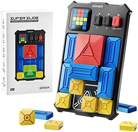 The GiiKER Super Slide handheld puzzle game in hand