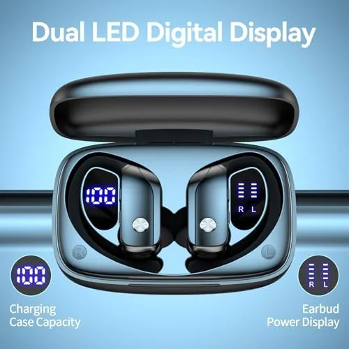 Close look at the bmani Ear Buds Wireless Earbuds Bluetooth Headphones with 80H Playtime build quality