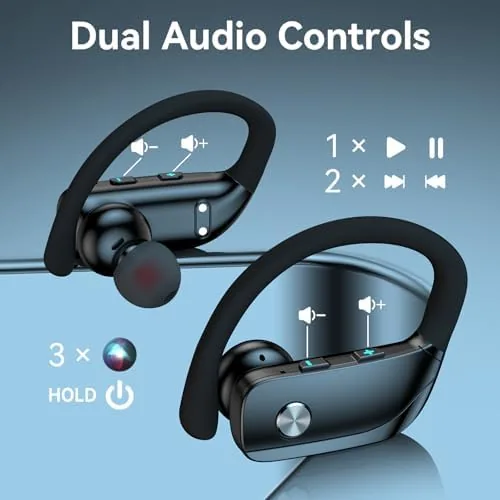 The bmani Ear Buds Wireless Earbuds Bluetooth Headphones with 80H Playtime in real use