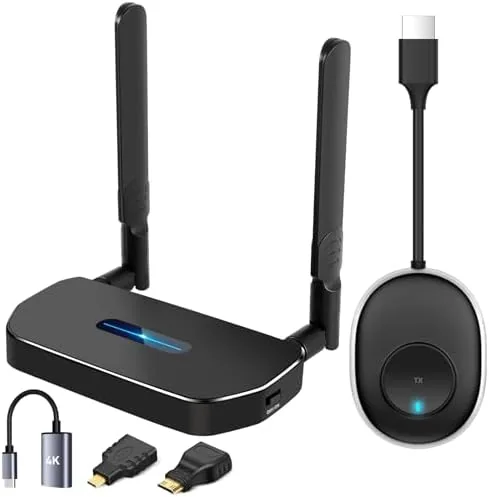 Wireless HDMI Transmitter and Receiver 4K Kit, Full HD 4K Wireless Presentation Equipment HDMI Review: Tested and Rated