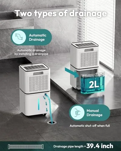 The 2000 Sq.Ft Dehumidifier for Basement Home Bedroom Bathroom - 36 in real use