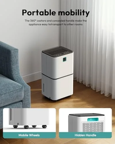 Testing the 2000 Sq.Ft Dehumidifier for Basement Home Bedroom Bathroom - 36 over two weeks