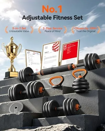Close look at the FEIERDUN DS2 Adjustable Dumbbells, 20/30/40/45/70/90lbs Free Weight Set with Connector build quality