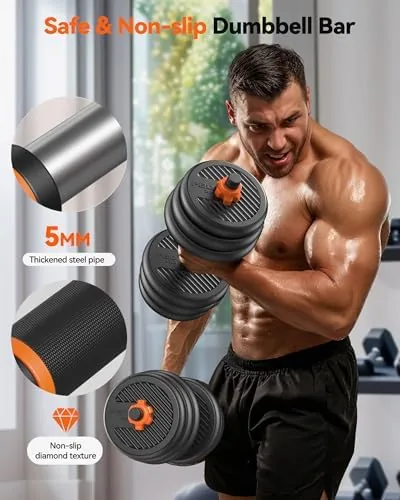 The FEIERDUN DS2 Adjustable Dumbbells, 20/30/40/45/70/90lbs Free Weight Set with Connector compared in context