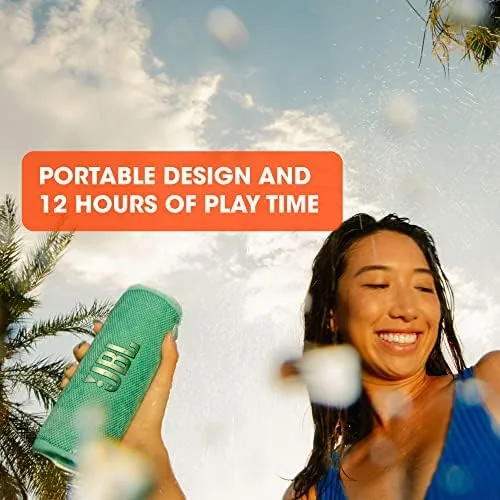 JBL Flip 6 by a pool with the IP67 waterproof shell shown