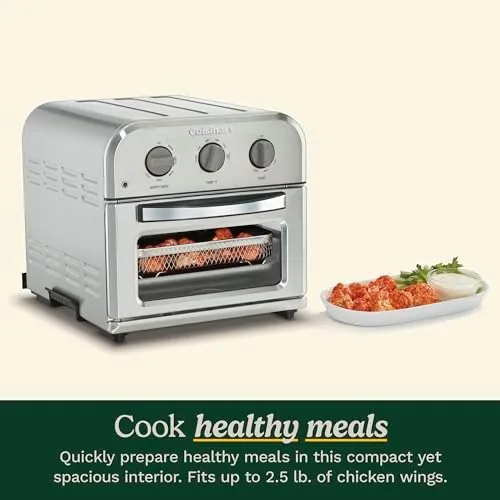 The Cuisinart Compact Air Fryer Toaster Oven, Stainless Steel Fryer with in real use
