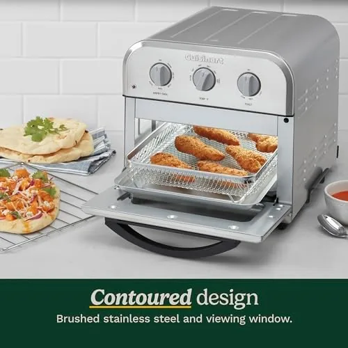 Another view of the Cuisinart Compact Air Fryer Toaster Oven, Stainless Steel Fryer with