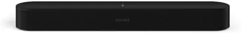 Sonos Beam Gen 2 playing a movie with the TV remote nearby