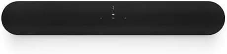 Sonos Beam Gen 2 on a media console with a gaming console