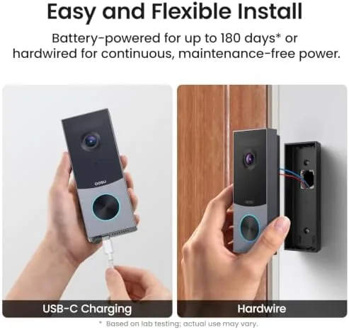 Testing the aosu 5MP Ultra HD Wireless & Wired Video Doorbell Camera over two weeks