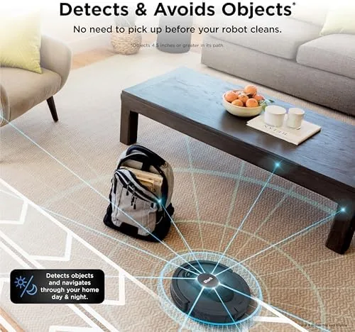 Shark AV2501S next to the Roomba i3+ and j7+ for comparison