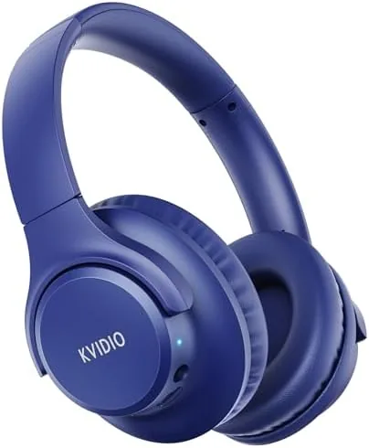 Overview of the KVIDIO Bluetooth Headphones Wireless Over Ear Headsets 65H Playtime |