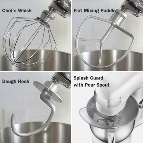 Cuisinart Precision Pro mixing bread dough with the dough hook attachment