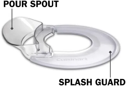Cuisinart Precision Pro whisking cream with the splash guard in place