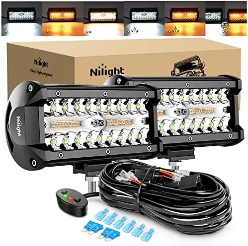 Nilight 6.5inch Amber White Strobe 6 Modes 120W LED Pod Light | Constant/Flash 6 Review: Tested and Rated