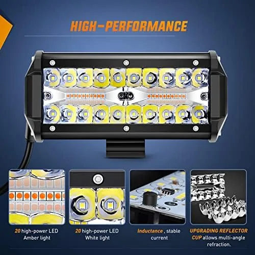 Testing the Nilight 6.5inch Amber White Strobe 6 Modes 120W LED Pod over two weeks