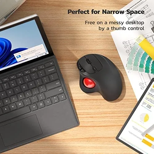 The Nulea M501 Wireless Trackball Mouse Ergonomic Thumb Control,4 DPI Levels compared in context