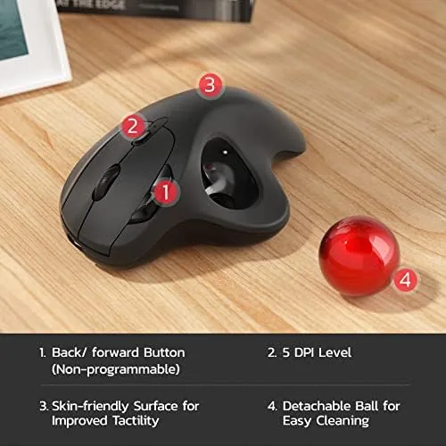 Testing the Nulea M501 Wireless Trackball Mouse Ergonomic Thumb Control,4 DPI Levels over two weeks