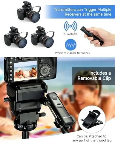 Another view of the PROfezzion 164ft Remote Shutter Release Wireless for Select Canon Cameras