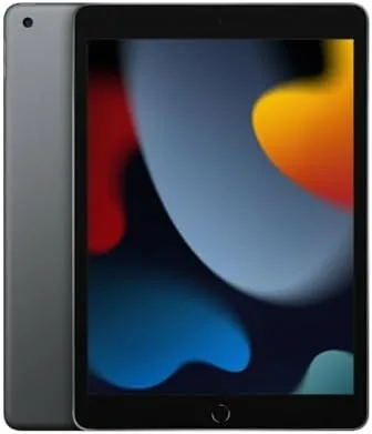 Apple iPad 9th Generation in Space Gray on a desk