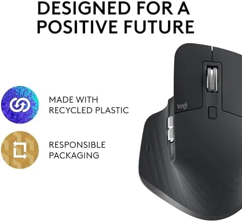 Logi Options+ software showing button customization on the MX Master 3S