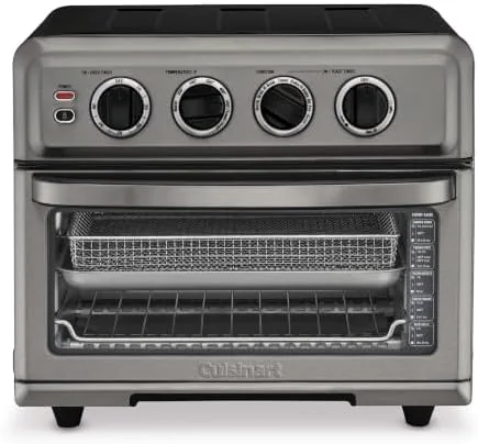 Close up of the black stainless finish and control dials