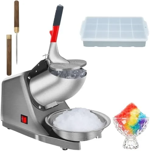Overview of the Reespring Snow Cone Machine Shaved Ice Machine Ice Crusher with