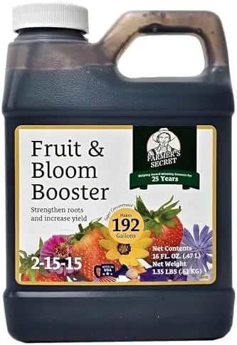 Farmer's Secret Fruit & Bloom Booster Fertilizer - Super Concentrated - Boosts Flowering and Review: Tested and Rated