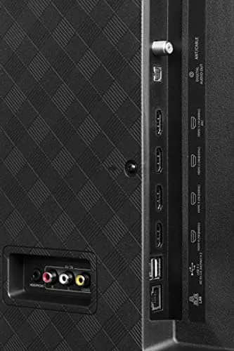 Detail shot of the Hisense 50-Inch Class R6 Series 4K UHD Smart Roku TV features