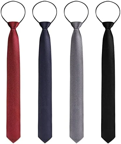 Xinnun 4 Pieces Zipper Ties for Men Adjustable Men's Neckties Zip on Tie for Review: Tested and Rated