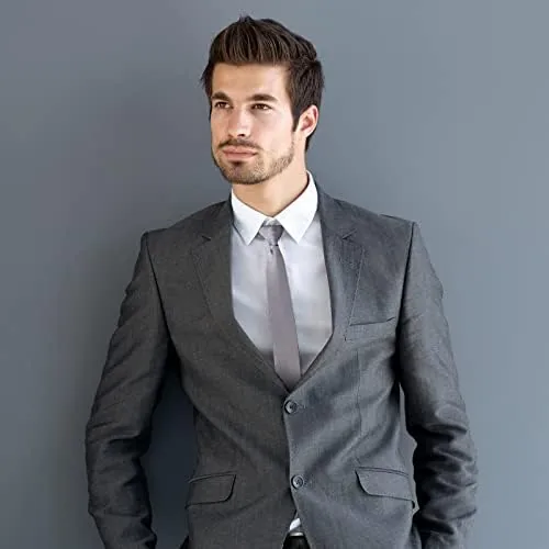 The Xinnun 4 Pieces Zipper Ties for Men Adjustable Men's Neckties in real use